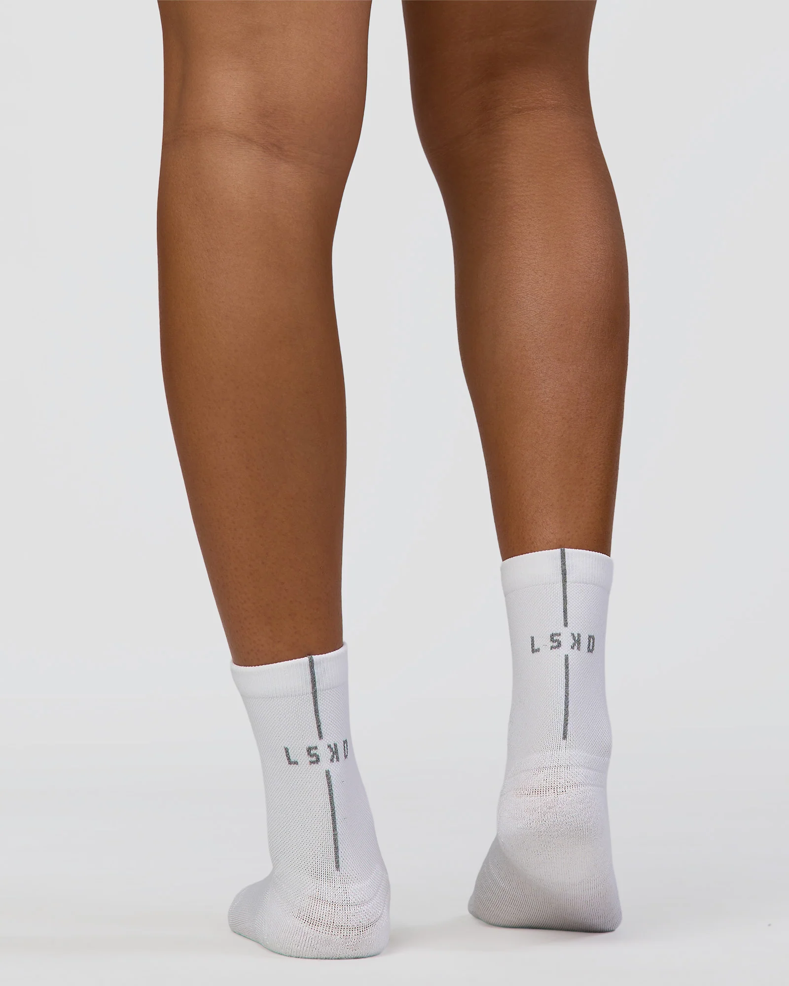 Race Performance Quarter Socks - White-Reflective