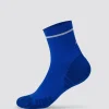 Fast Performance Quarter Socks 2.0 - Electric Indigo-White