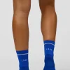 Fast Performance Quarter Socks 2.0 - Electric Indigo-White