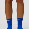 Fast Performance Quarter Socks 2.0 - Electric Indigo-White