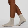 Signal Pilates Crew Grip Socks 2.0 - Off White-Future Navy