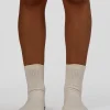Signal Pilates Crew Grip Socks 2.0 - Off White-Future Navy
