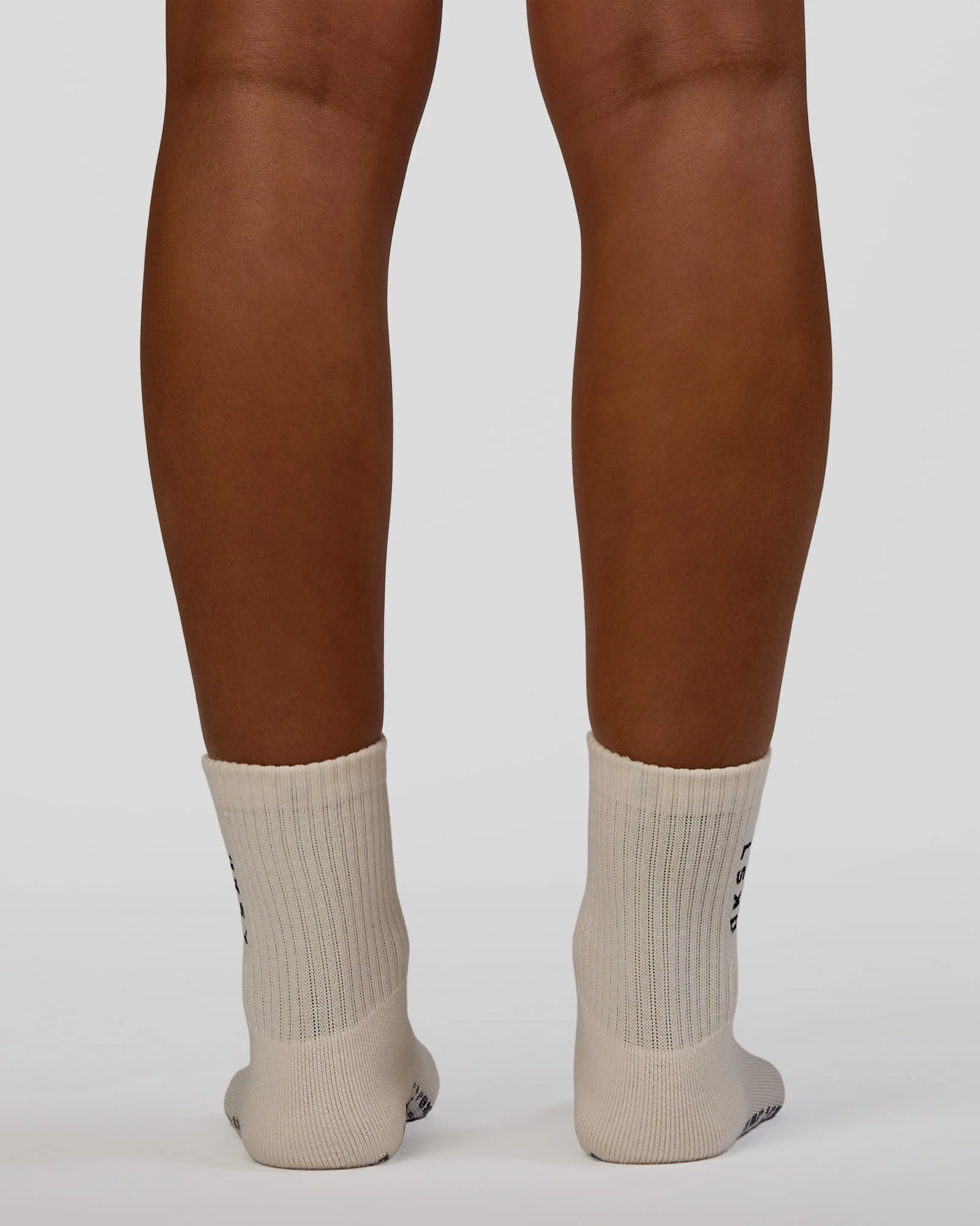 Signal Pilates Crew Grip Socks 2.0 - Off White-Future Navy