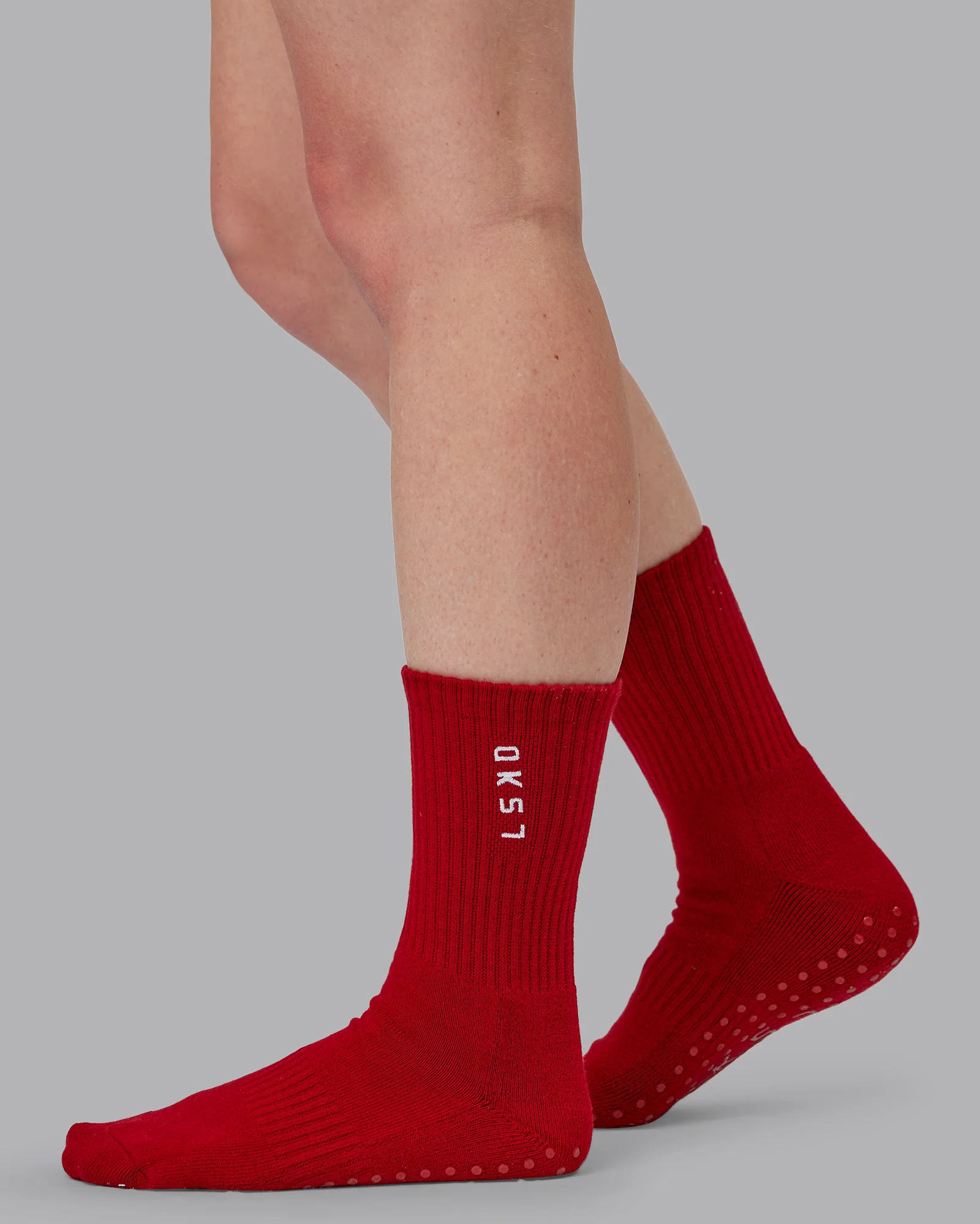 10123-signal-crew-pilates-grip-sock-cherry-lacquer-marshmallow-3.webp Signal Crew Pilates Grip Sock - Cherry Lacquer-Marshmallow