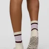10134-flow-pilates-grip-socks-off-white-pale-lilac-2.webp Flow Pilates Grip Socks - Off White-Pale Lilac