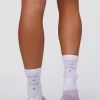 Journey Pilates Grip Socks - White-Pale Lilac