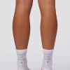 Journey Pilates Grip Socks - White-Pale Lilac