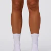 Journey Pilates Grip Socks - White-Pale Lilac