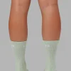 Daily 3 Pack Crew Sock - Glacial Blue-Surf Spray-Mellow Peach