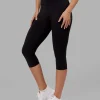 Elixir Ultra High-Rise 3/4 Legging - Black