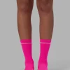 1024-fast-performance-crew-socks-neon-pink-white-2.webp Fast Performance Crew Socks - Neon Pink-White