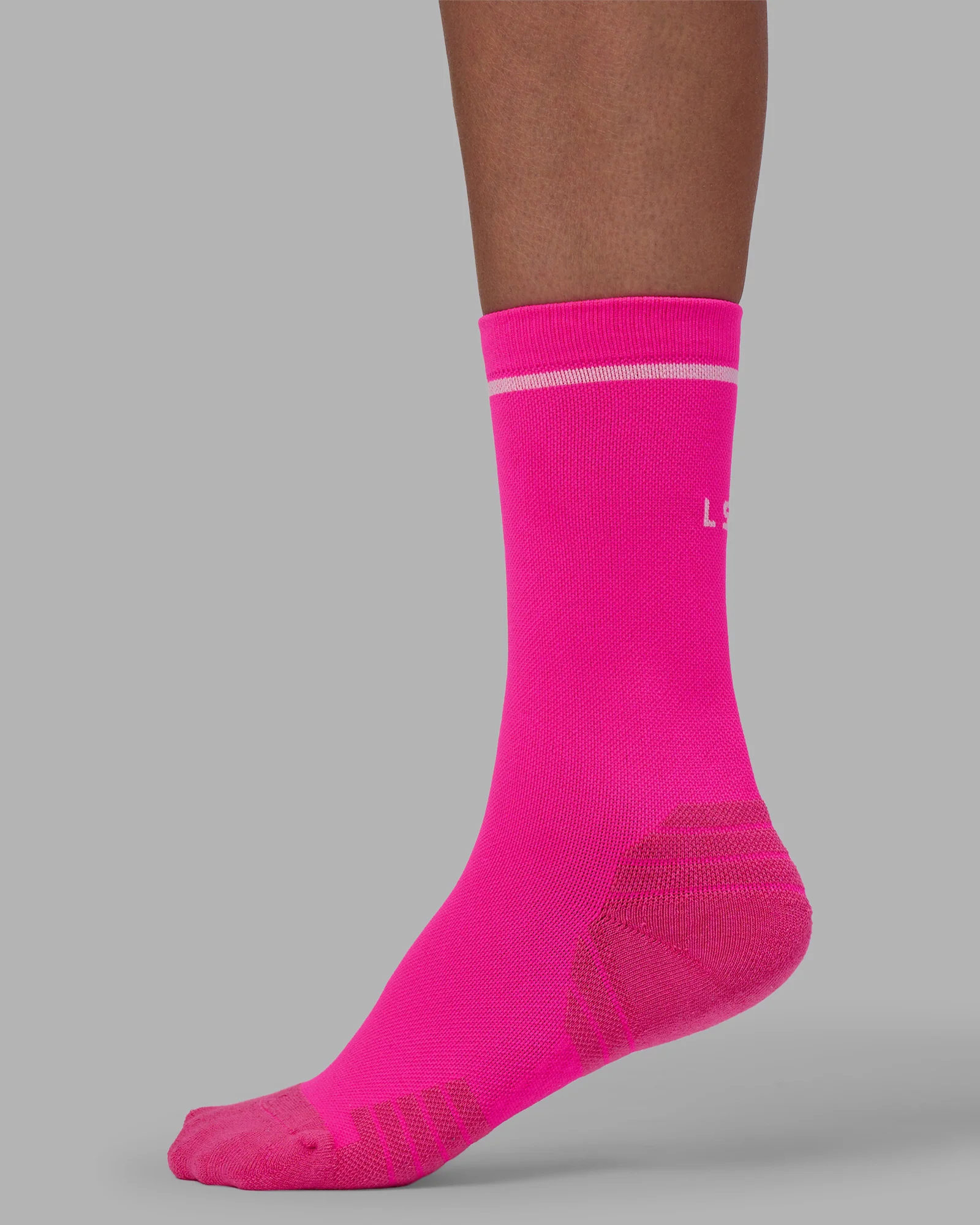 1024-fast-performance-crew-socks-neon-pink-white-5.webp Fast Performance Crew Socks - Neon Pink-White