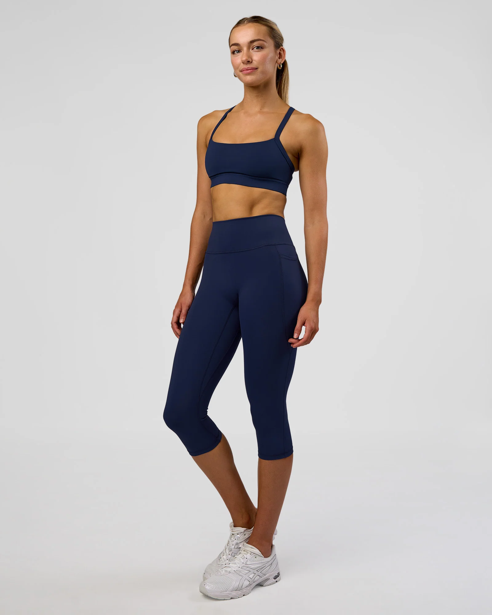 Fusion Ultra High-Rise 3/4 Legging Pockets - Future Navy