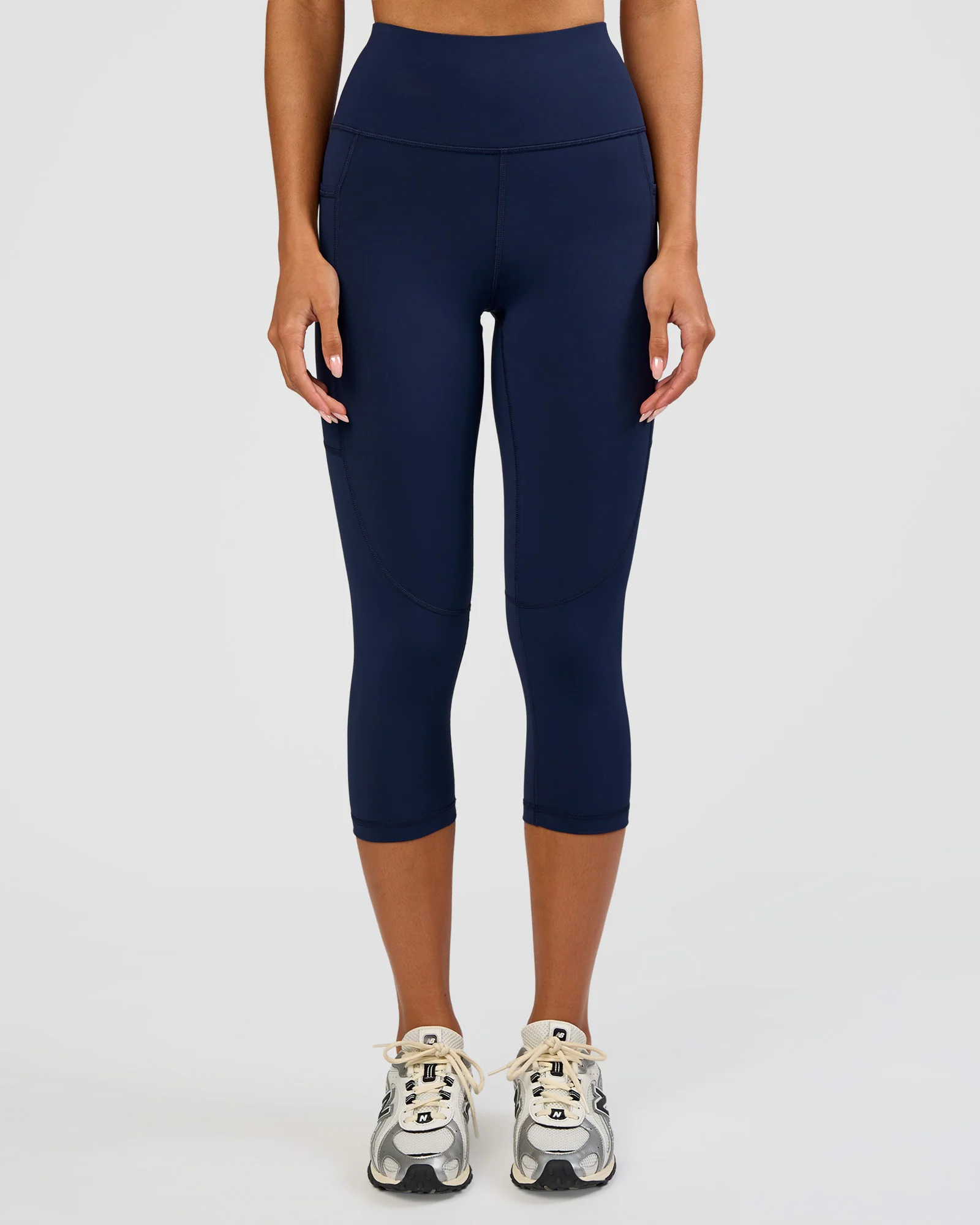 Rep Ultra High-Rise 3/4 Legging Pockets - Future Navy-White