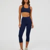 Rep Ultra High-Rise 3/4 Legging Pockets - Future Navy-White
