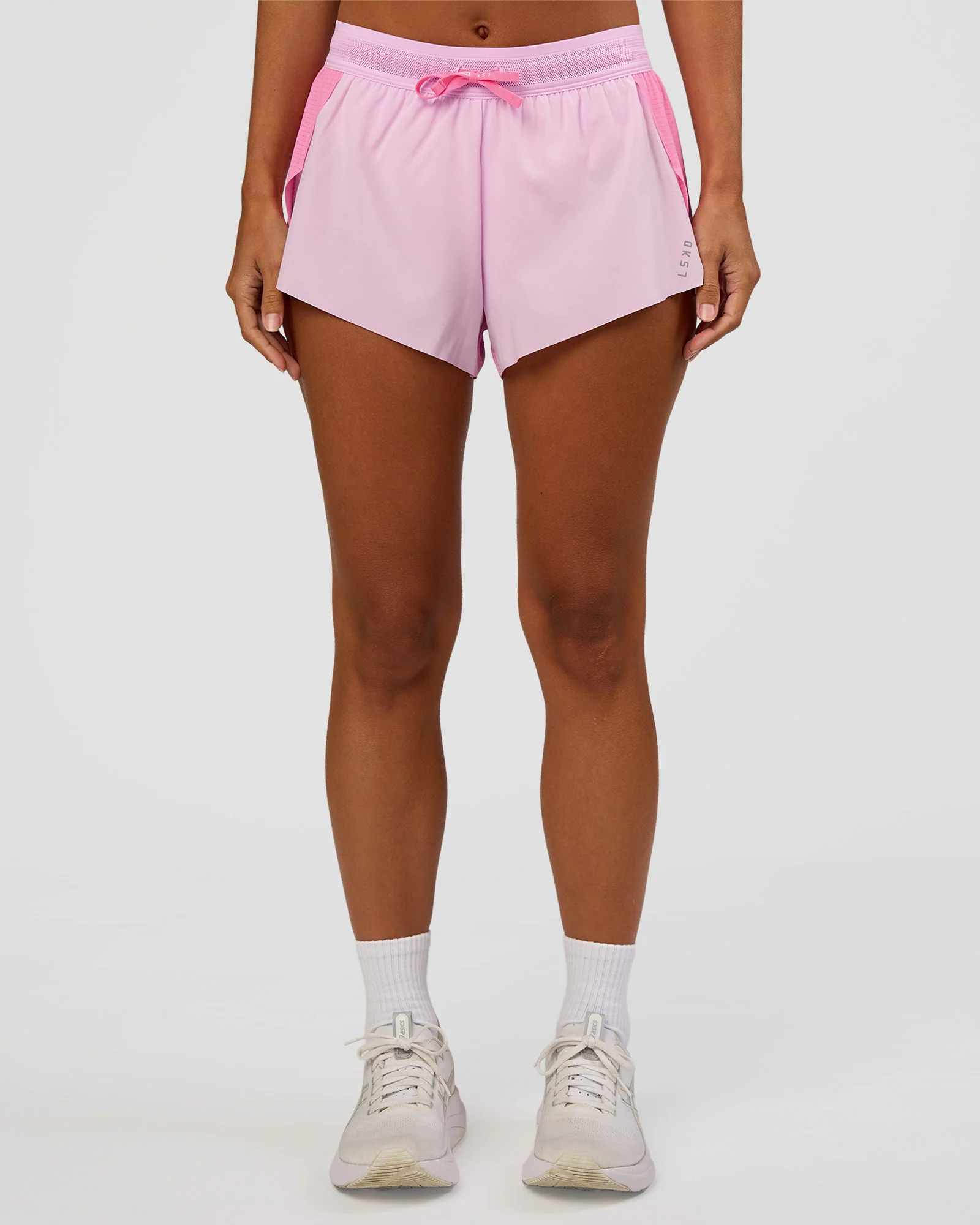 Accelerate 3" Mid-Rise Running Short - Candy Pink-Marshmallow