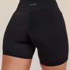 Fusion V-Contour Ultra High-Rise 6" Short Pockets - Black