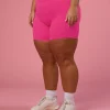 Fusion Ultra High-Rise 6" Short Pockets - Ultra Pink