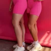 Fusion Ultra High-Rise 6" Short Pockets - Ultra Pink