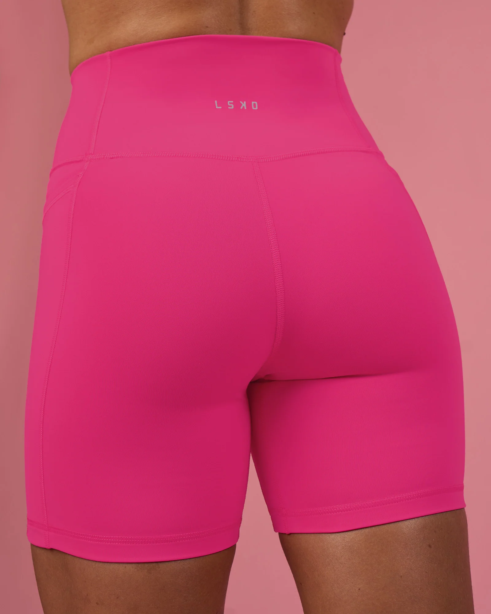 Fusion Ultra High-Rise 6" Short Pockets - Ultra Pink