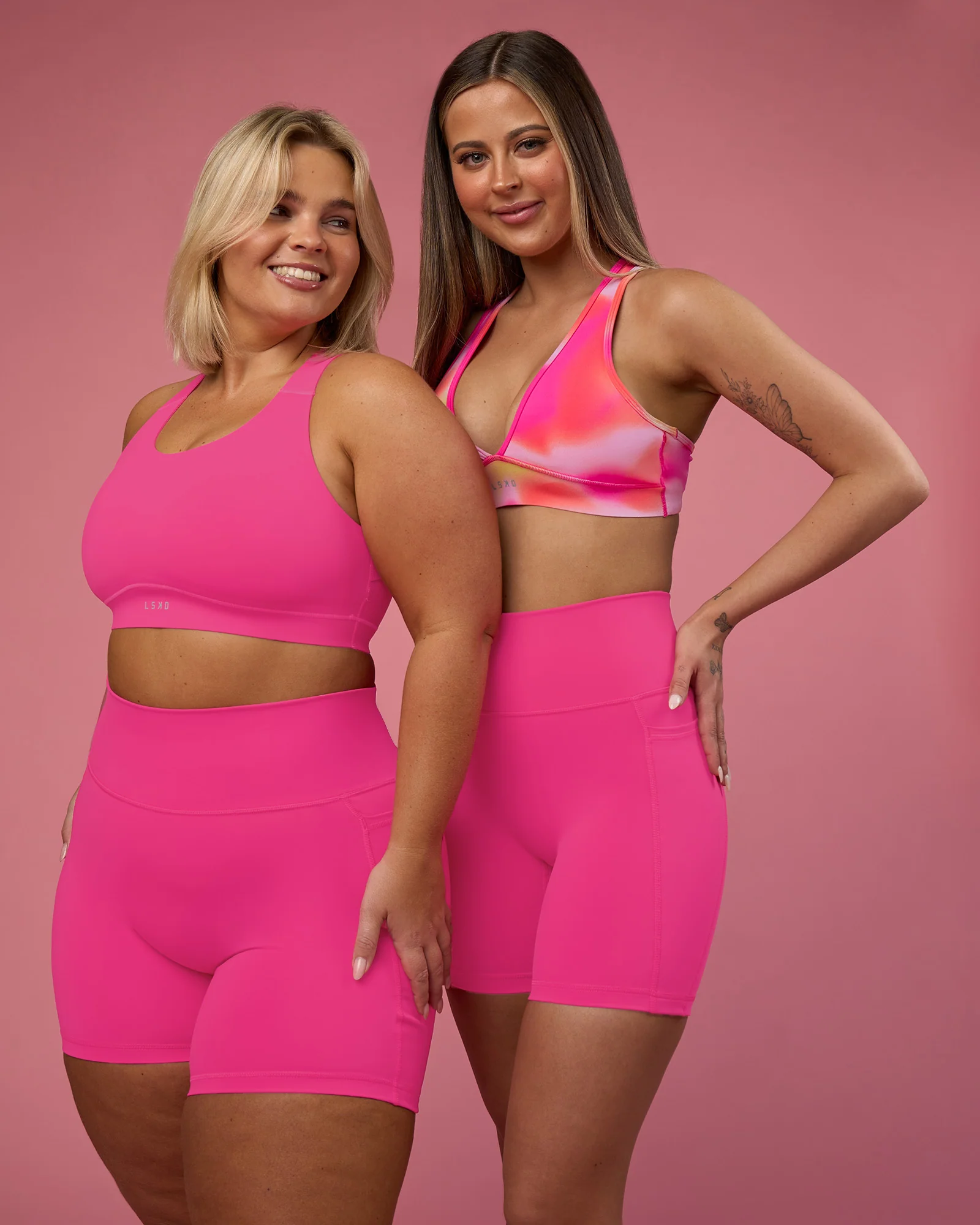 Fusion Ultra High-Rise 6" Short Pockets - Ultra Pink