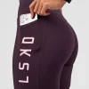 Rep Ultra High-Rise 6" Short Pockets - Midnight Plum-Marshmallow
