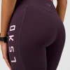 Rep Ultra High-Rise 6" Short Pockets - Midnight Plum-Marshmallow