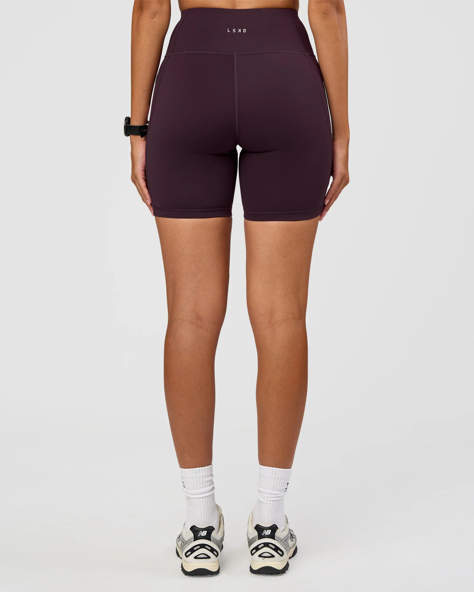 Rep Ultra High-Rise 6" Short Pockets - Midnight Plum-Marshmallow