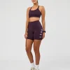 Rep Ultra High-Rise 6" Short Pockets - Midnight Plum-Marshmallow