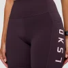 Rep Ultra High-Rise 6" Short Pockets - Midnight Plum-Marshmallow