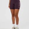 Rep Ultra High-Rise 6" Short Pockets - Midnight Plum-Marshmallow