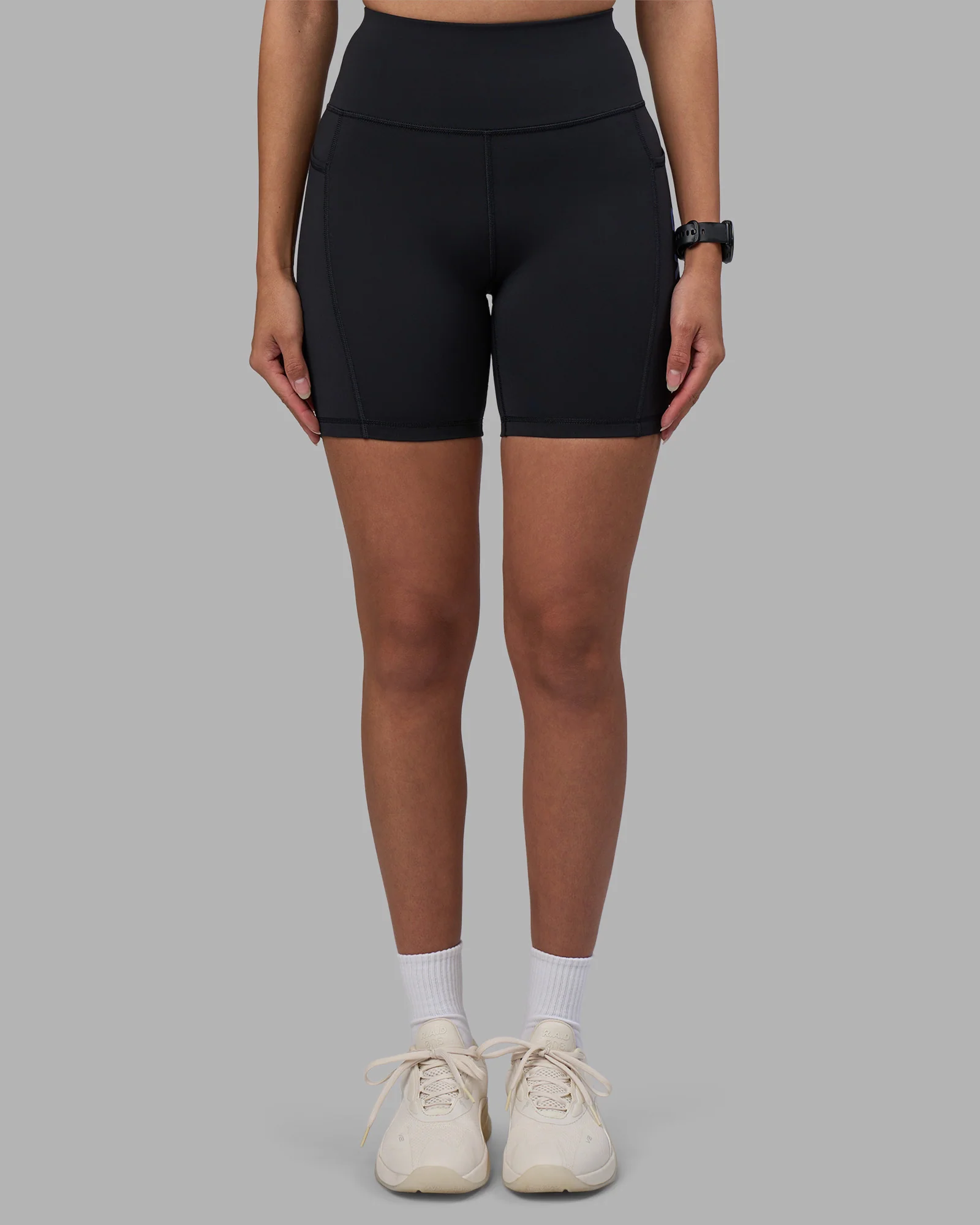 Rep Ultra High-Rise 6" Short Pockets - Black-Power Cobalt