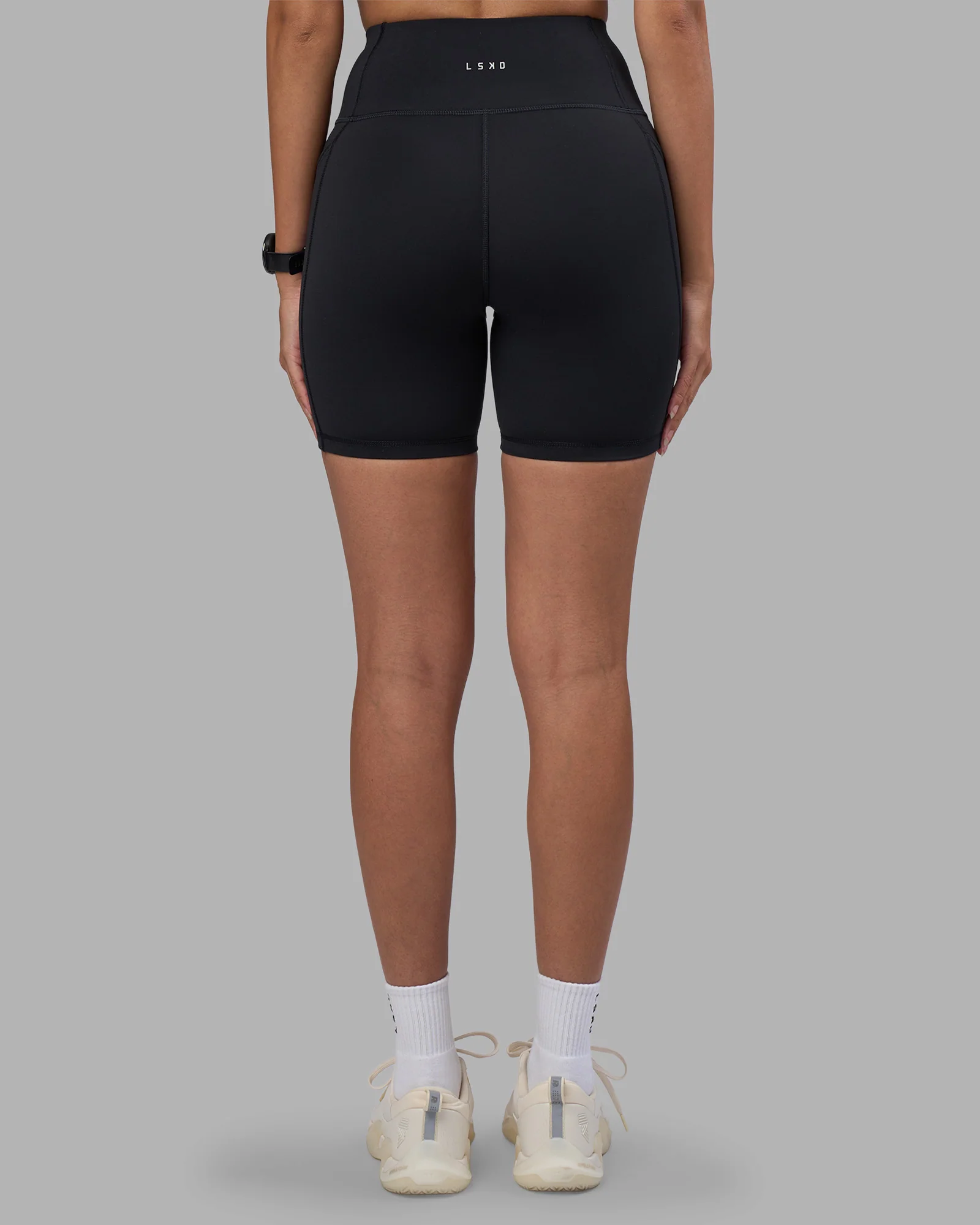 Rep Ultra High-Rise 6" Short Pockets - Black-Power Cobalt