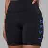 Rep Ultra High-Rise 6" Short Pockets - Black-Power Cobalt