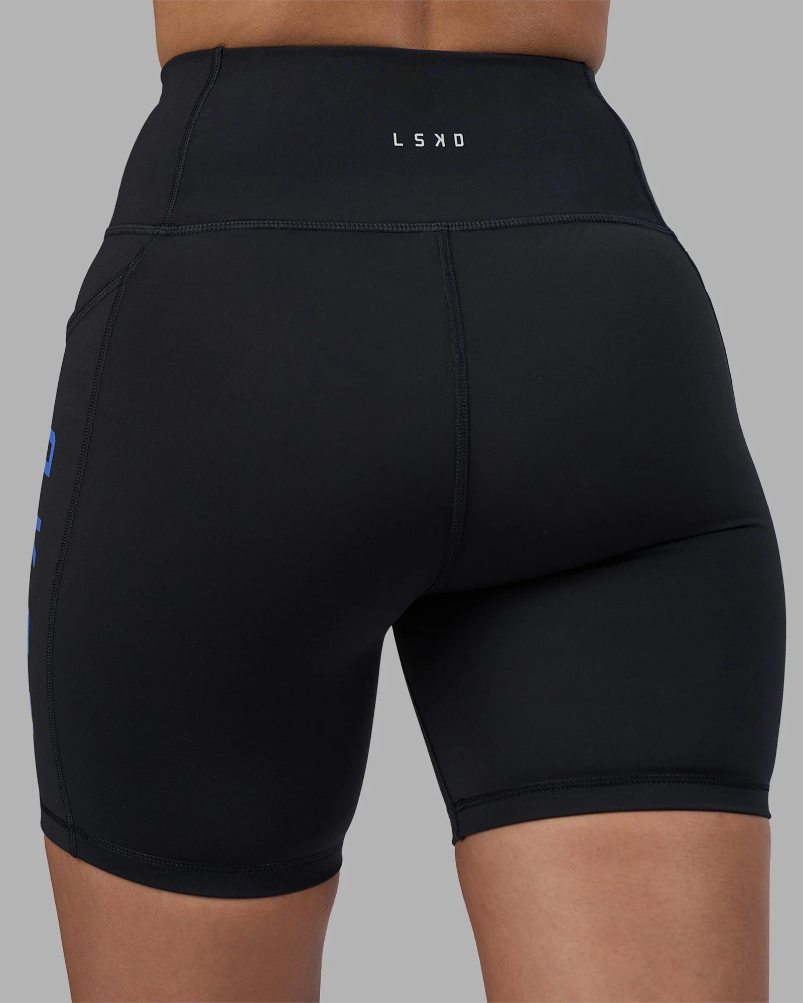 Rep Ultra High-Rise 6" Short Pockets - Black-Power Cobalt