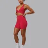 O.G. Fusion Ultra High-Rise 6" Short Pockets - Scarlet
