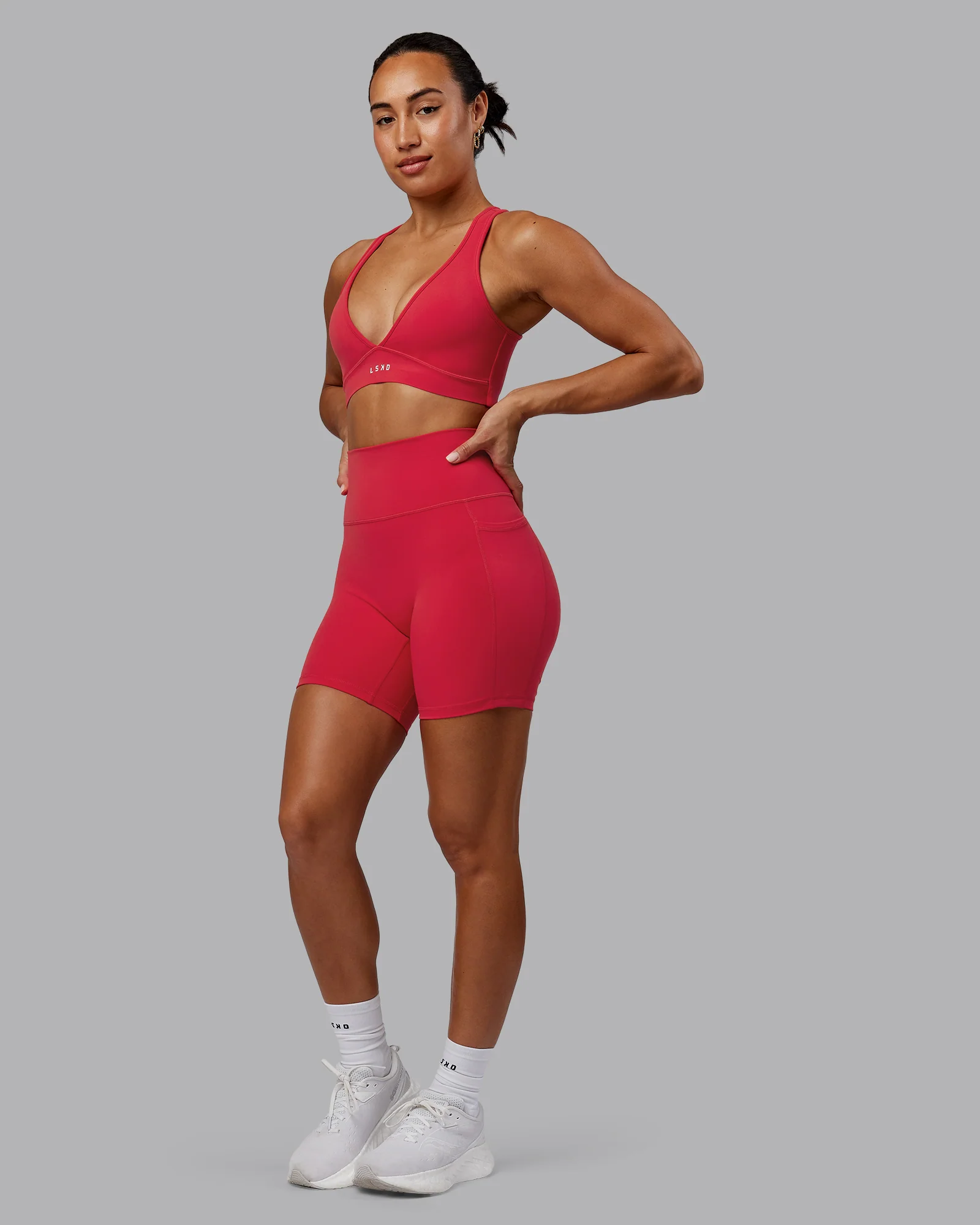 O.G. Fusion Ultra High-Rise 6" Short Pockets - Scarlet