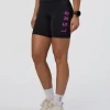 Rep Ultra High-Rise 6" Short Pockets - Black-Ultra Fuchsia