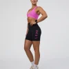 Rep Ultra High-Rise 6" Short Pockets - Black-Ultra Fuchsia