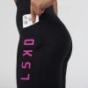 Rep Ultra High-Rise 6" Short Pockets - Black-Ultra Fuchsia