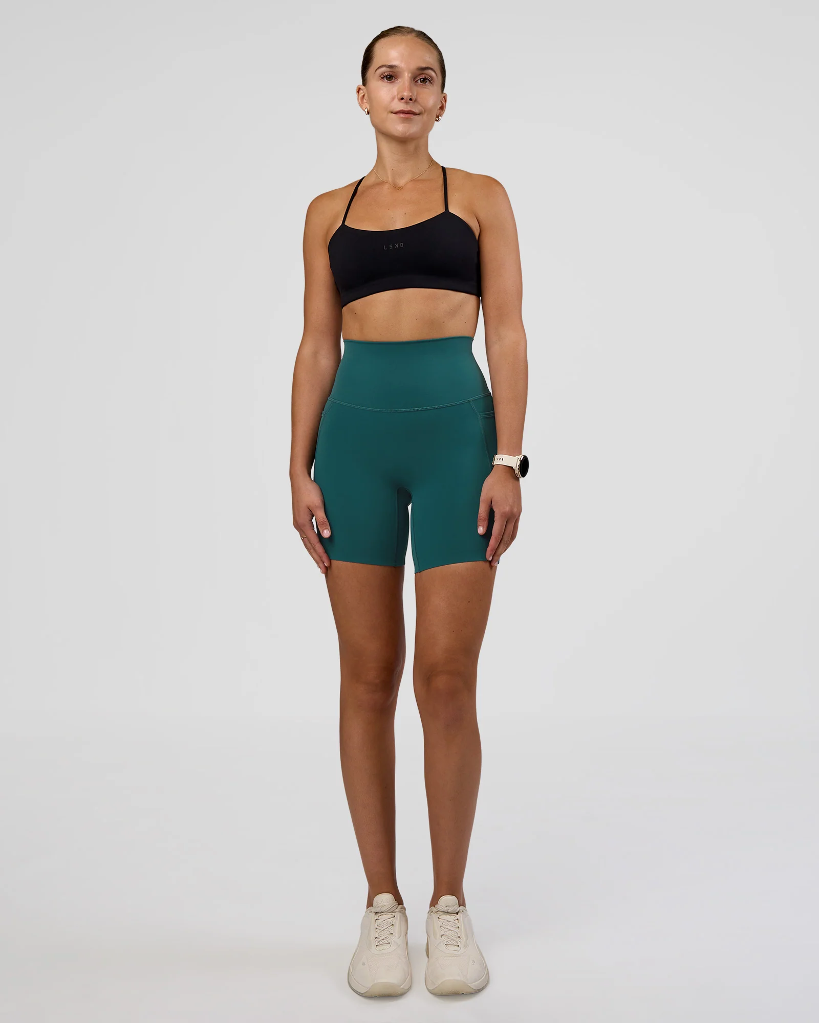 Elixir Ultra High-Rise 6" Short Pockets - Transformative Teal