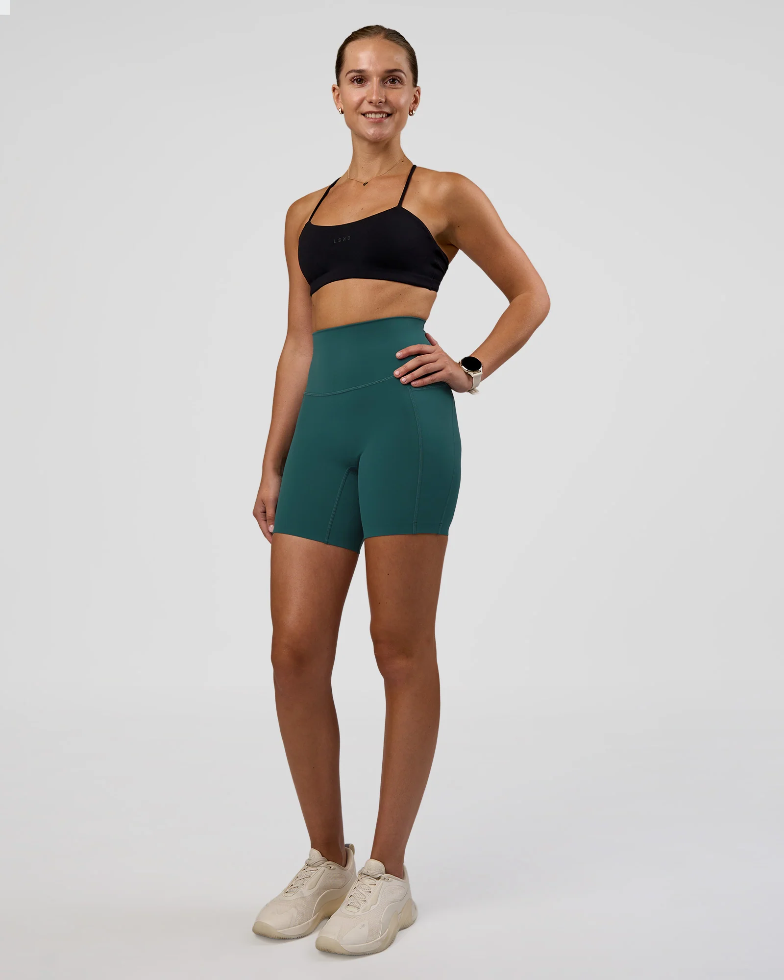 Elixir Ultra High-Rise 6" Short Pockets - Transformative Teal