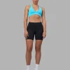 Rep Ultra High-Rise 6" Short Pockets - Black-Blue Atoll