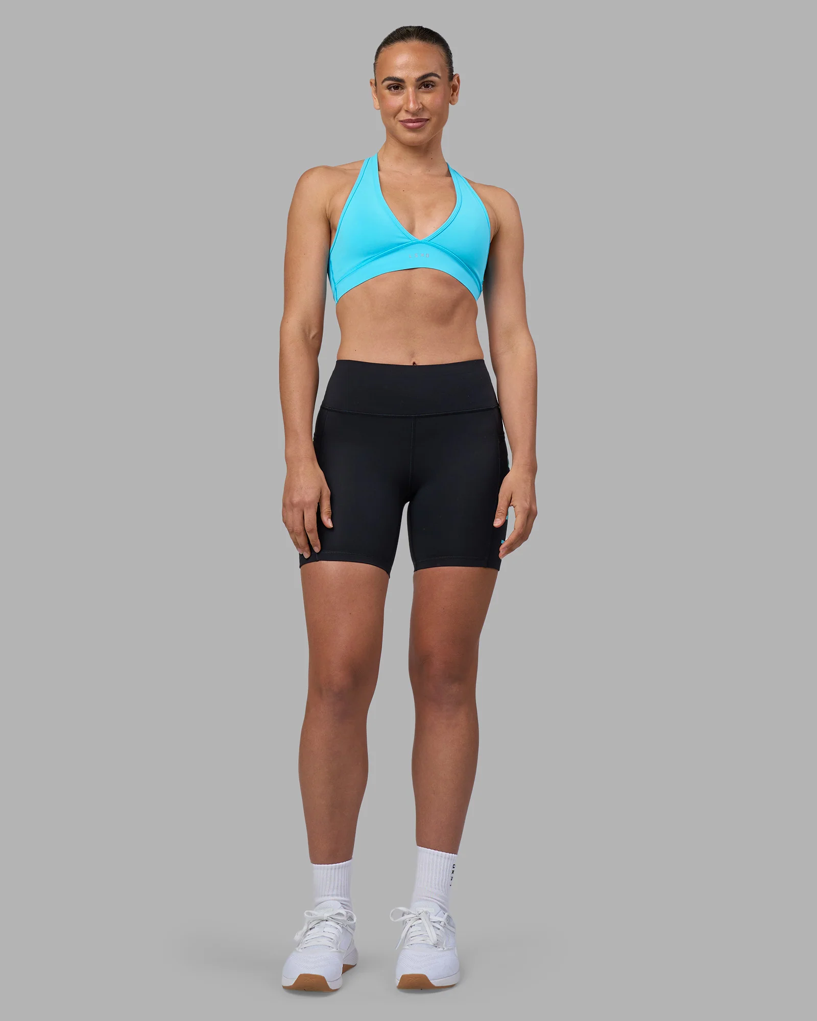 Rep Ultra High-Rise 6" Short Pockets - Black-Blue Atoll