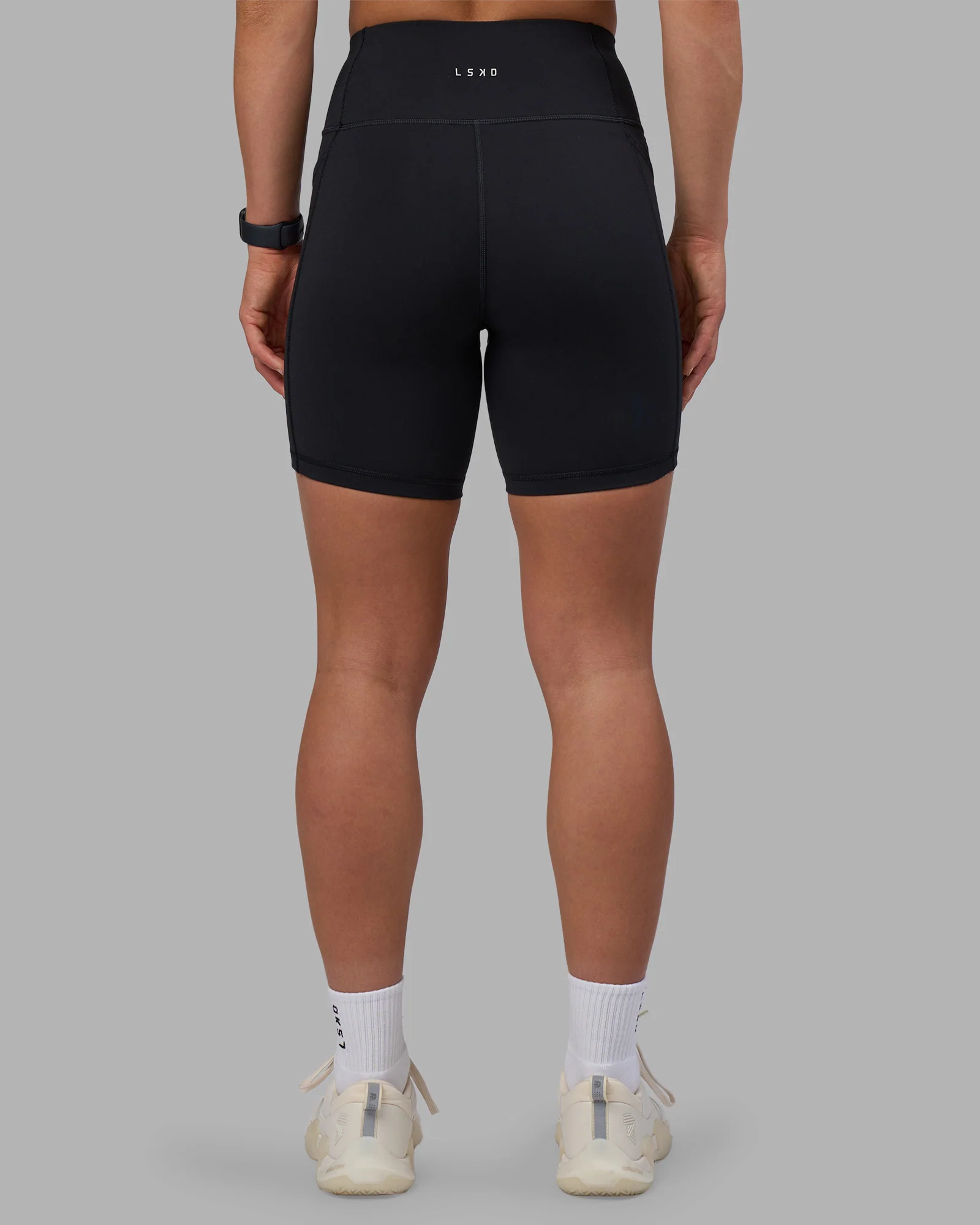 Rep Ultra High-Rise 6" Short Pockets - Black-Candy Pink