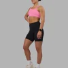 Rep Ultra High-Rise 6" Short Pockets - Black-Candy Pink