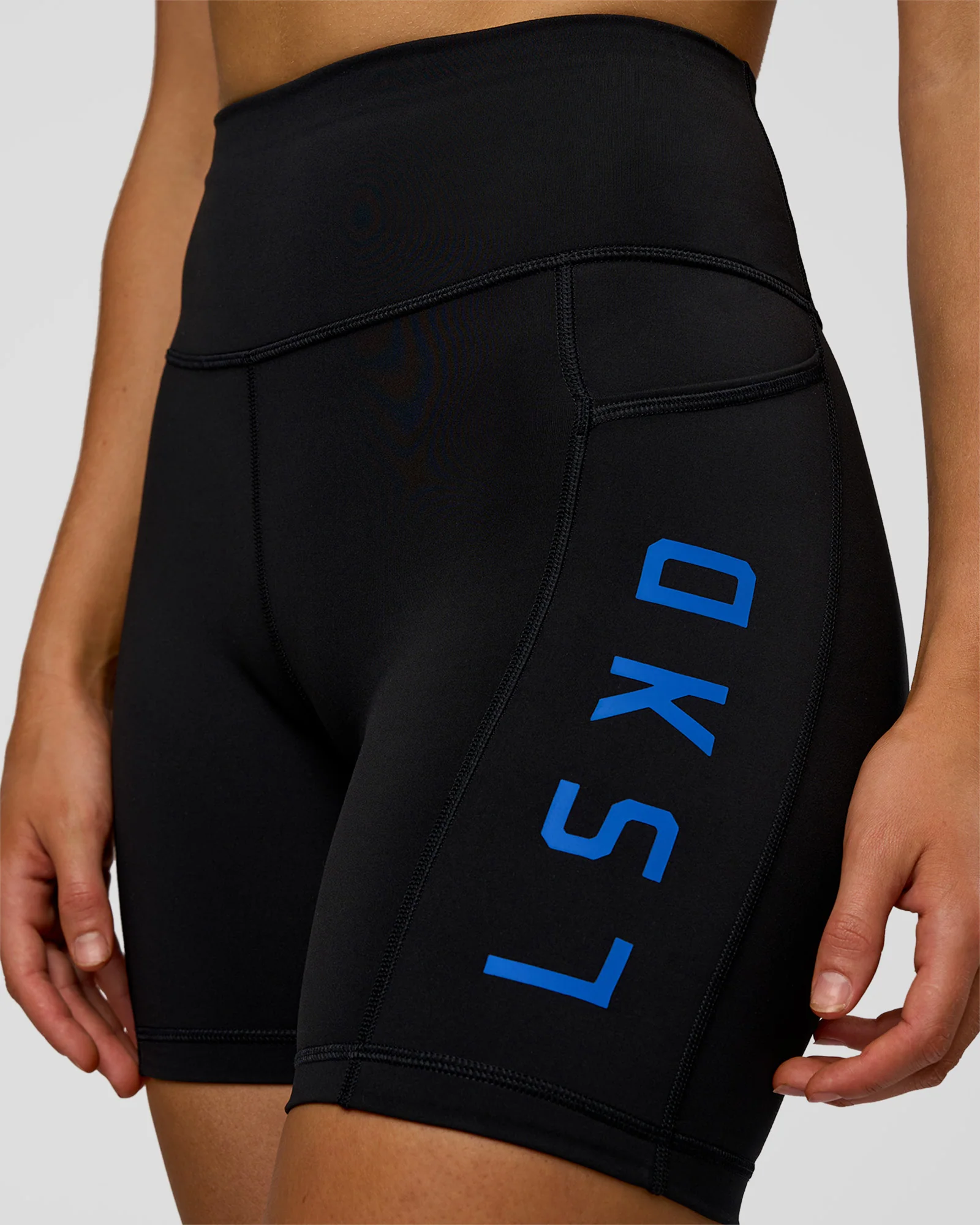 Rep Ultra High-Rise 6" Short Pockets - Black-Electric Indigo