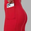Fusion Ultra High-Rise 6" Short Pockets - Scarlet