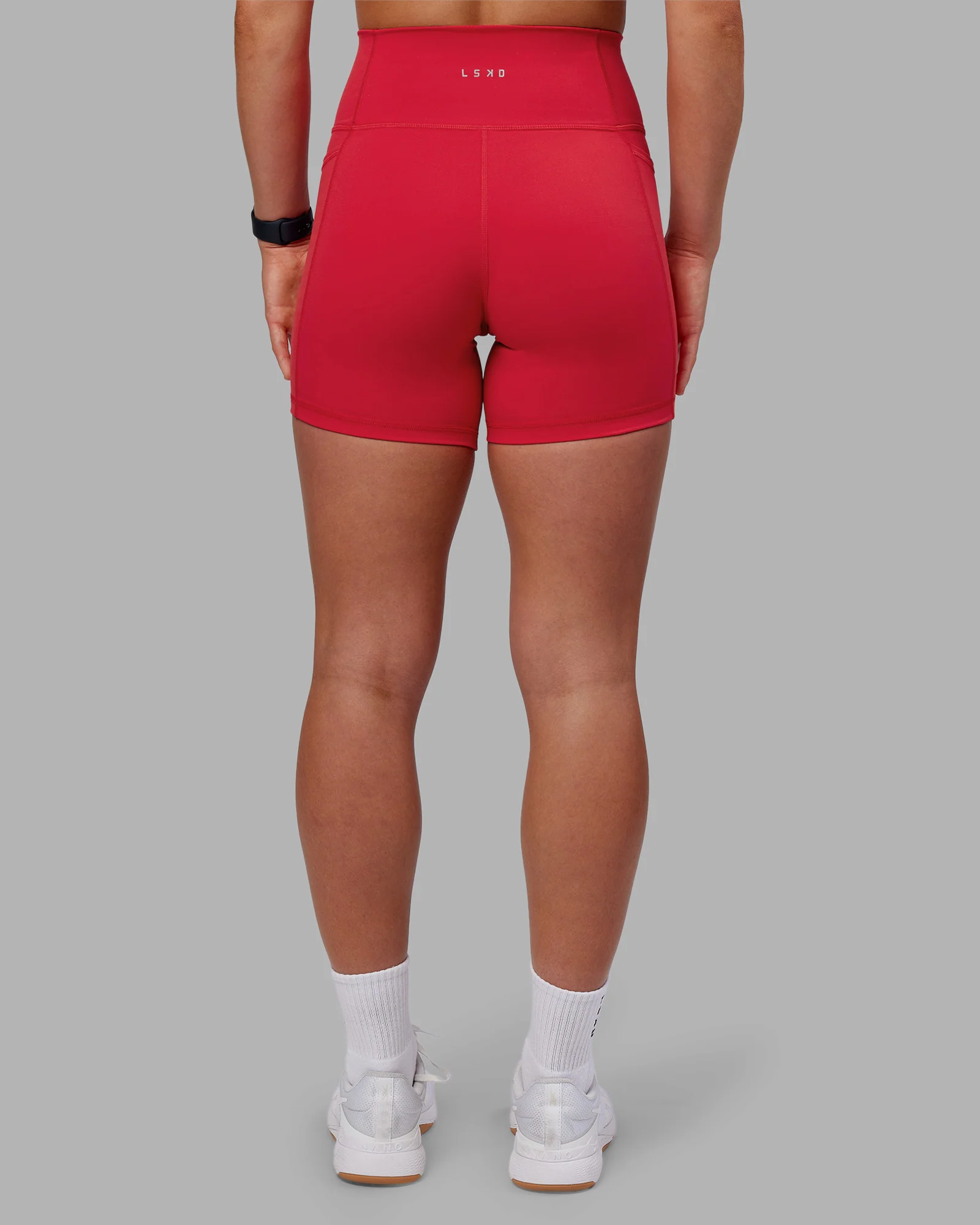 Fusion Ultra High-Rise 6" Short Pockets - Scarlet