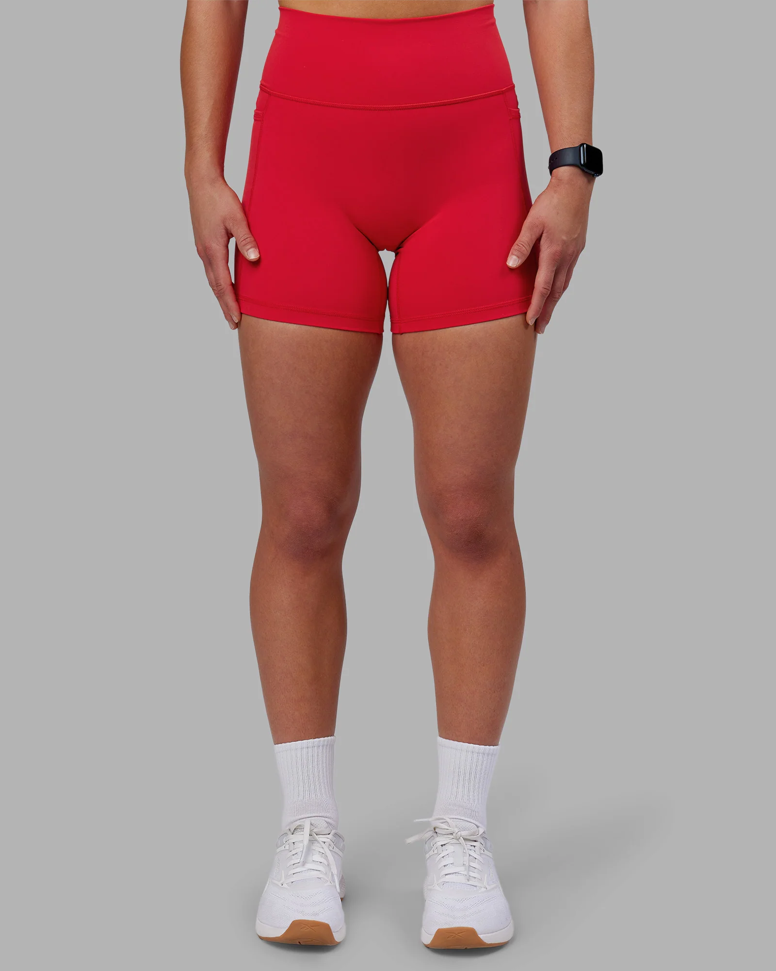 Fusion Ultra High-Rise 6" Short Pockets - Scarlet